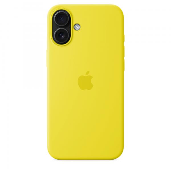 Custodia MagSafe in silicone per iPhone 16 Plus - Giallo carambola