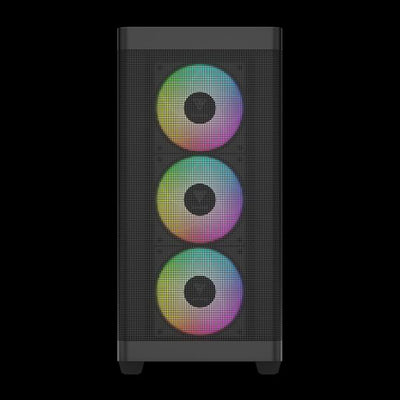 GAMDIAS CASE MID TOWER ATHENA M3 4x120mm PWN FAN ARGB CON 8 PORT HUB