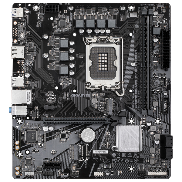 GIGABYTE H610M D3W DDR4 Scheda madre - Supporta CPU Intel Core di 14a generazione, VRM a 5+1+1 fasi, fino a 3200 MHz DDR4, 1xPCIe 3.0 M.2, LAN 1 GbE, USB 3.2 Gen 1 (MB INT LGA1700 H610M D3W D4 MATX)