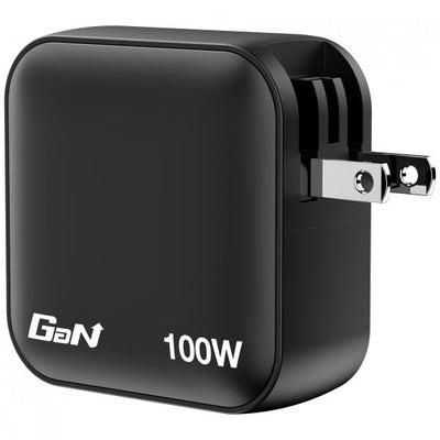 Verbatim Netzteil - GaN - 100 Watt - 5 A - PD 3.0, PD/PPS, QC 4.0 - 4 Ausgabeanschlussstellen (3 x USB-C, USB)