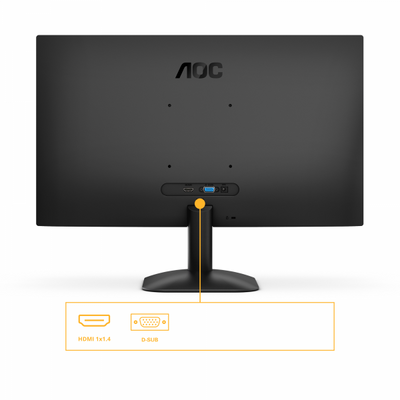 AOC 24B31H LED display 60,5 cm [23.8] 1920 x 1080 Pixel Full HD Nero (AOC 24B31H - Monitor a LED - 24 [23.8 visualizzabile] - 1920 x 1080 Full HD [1080p] @ 120 Hz - IPS - 300 cd/m? - 1500:1 - 1 ms -