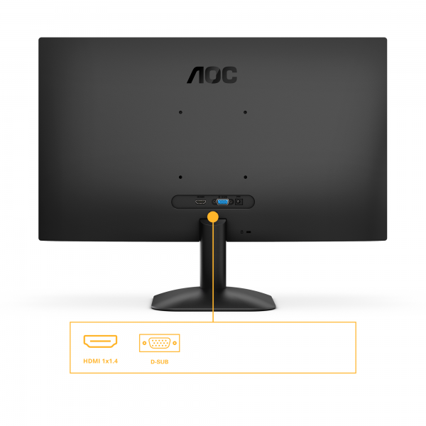 AOC 24B31H LED display 60,5 cm [23.8] 1920 x 1080 Pixel Full HD Nero (AOC 24B31H - Monitor a LED - 24 [23.8 visualizzabile] - 1920 x 1080 Full HD [1080p] @ 120 Hz - IPS - 300 cd/m? - 1500:1 - 1 ms -