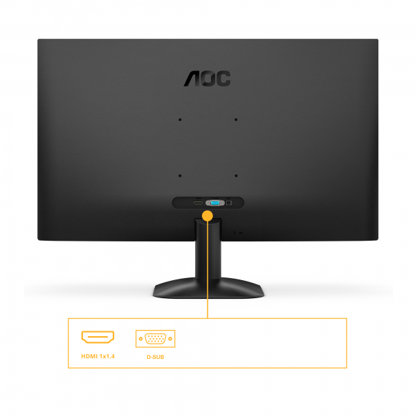 AOC MONITOR 27 LED VA FHD 16:9 4MS 300 CDM 100Hz, VGA/HDMI