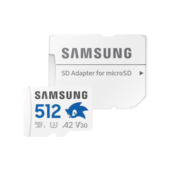 Samsung Sonic PRO Plus è una scheda MicroSDXC da 512GB con velocità di lettura fino a 180 MB/s e scrittura fino a 130 MB/s. Offre prestazioni U3 V30 A2 ideal