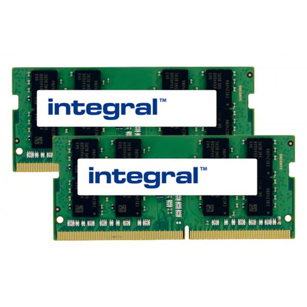 Integral TED416G2666C19DC-S01-IN memoria 16 GB 2 x 8 GB DDR4 2666 MHz (16GB [2X8GB] LAPTOP RAM MODULE KIT DDR4 2666MHZ PC4-21300 UNBUFFERED NON-ECC SODIMM 1.2V 1GX8 CL19 INTEGRAL)