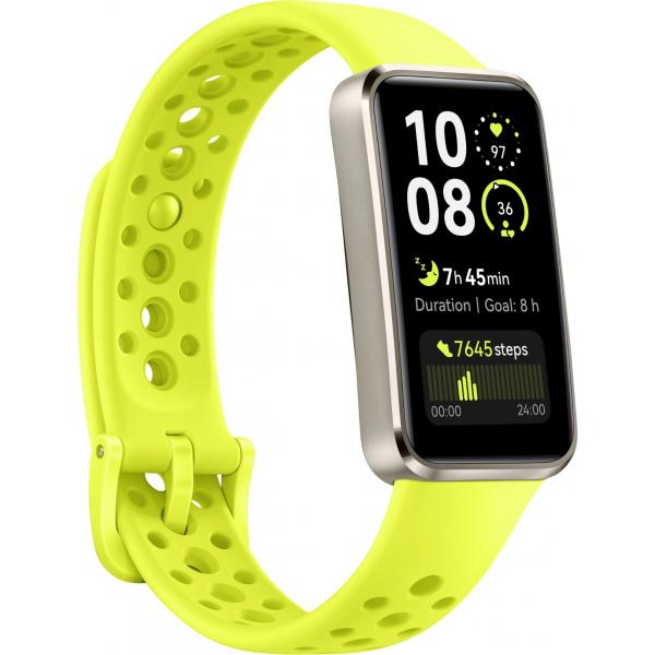 Huawei Band 10 AMOLED Braccialetto per rilevamento di attività 3,73 cm [1.47] Verde (Huawei Band 10 Green Strap)