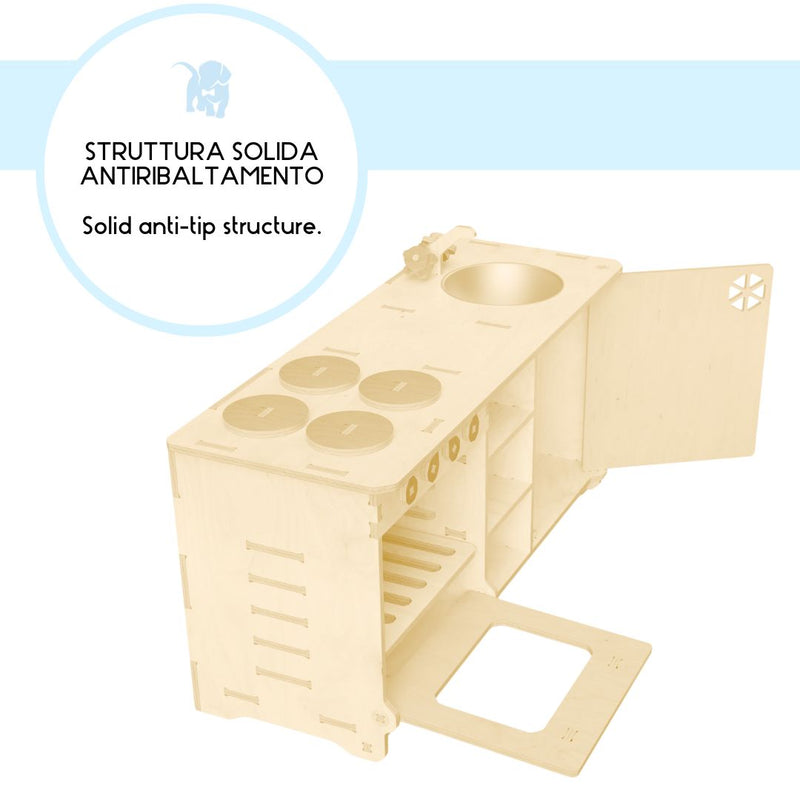 Cucina Montessori in legno per bambini