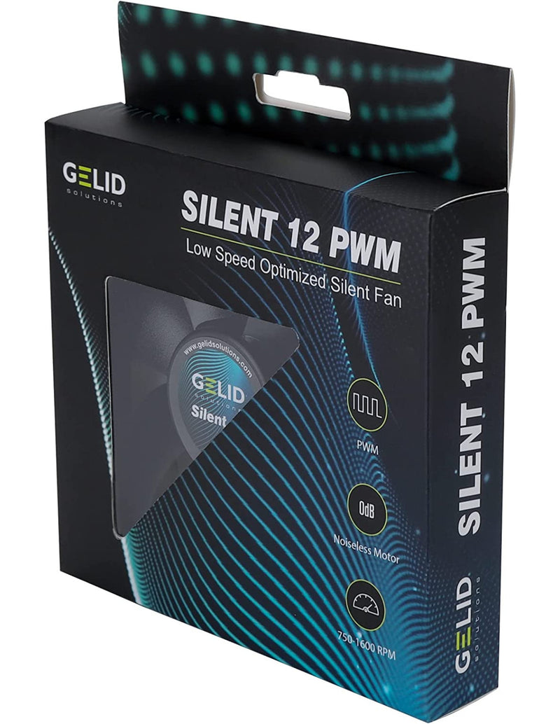 Dissipatore Ventola Silent 120x120x25 12V con Controllo PWM Intelligente