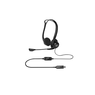 Cuffie Logitech 960 USB - Padiglione auricolare - Chiamate e musica - Stereofonico - Cavo 2.4 mt. - Nero
