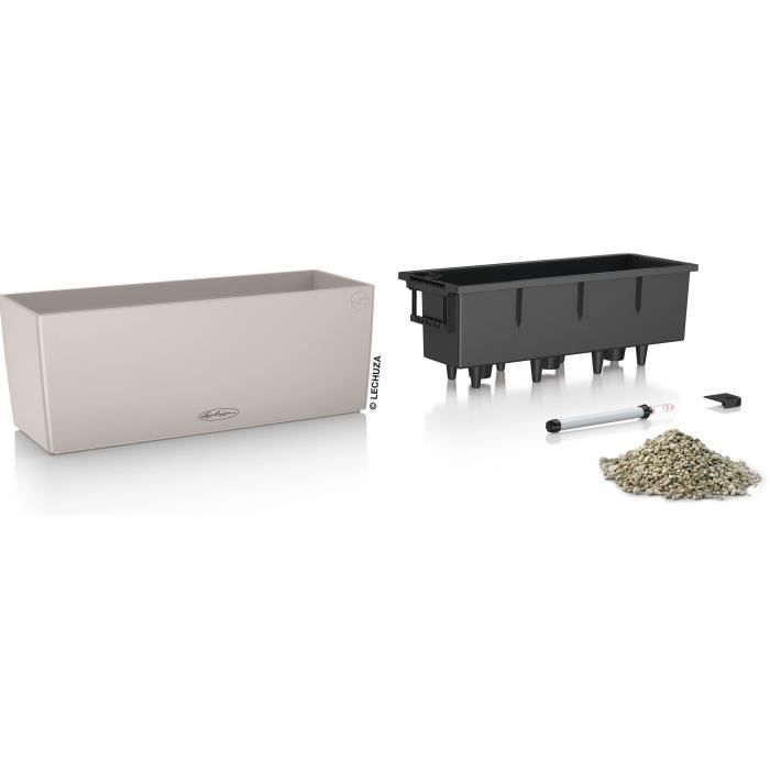 Jardiniere - Balconera colore 50 - Kit completo - Marrone sabbia - 8 L - LECHUZA