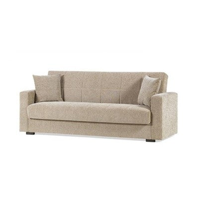 Divano Pronto Letto 3 Posti Contenitore cm. 212x80x87 Tessuto Nora Lumos