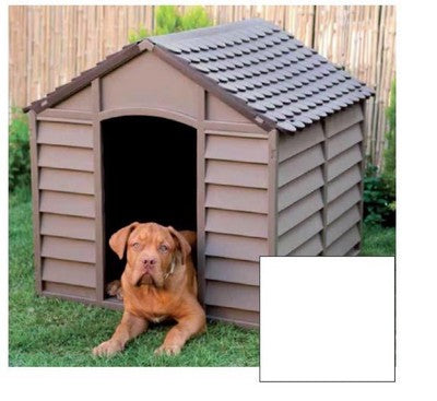 CUCCIA PER CANI IN RESINA CM. 86x84x82 h MARRONE PORTA CM.31x57 h