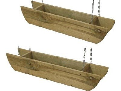 2 PZ FIORIERE VASI SOSPESE ALBERIAMO CM.90x18xH15