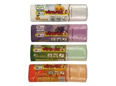 360PZ BUSTE PER IMMONDIZIA PATTUMIERA RACCOLTA DIFFERENZIATA PROFUMATA CM. 52X54