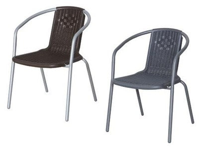 2 PZ SEDIE SEDIA POLTRONA BISTROT STREET CM.56X56XH74 ARREDO CASA GIARDINO