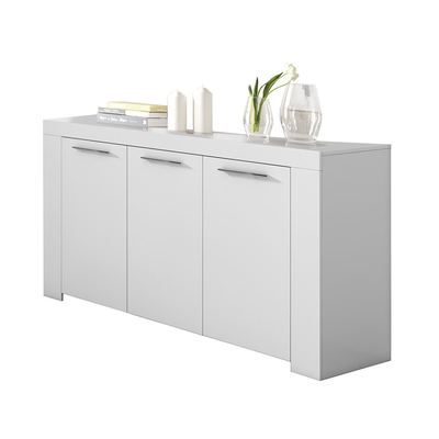 CREDENZA Moderna mobile bianco opaco a tre ante soggiorno arredo casa salone