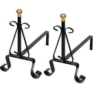 COPPIA ALARI PER CAMINETTI PESANTI