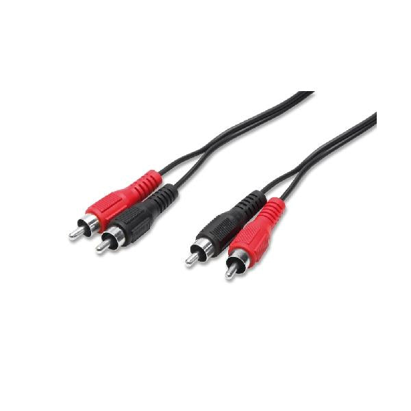 Cavo audio 2 RCA m + 2 RCA m - 5 metri
