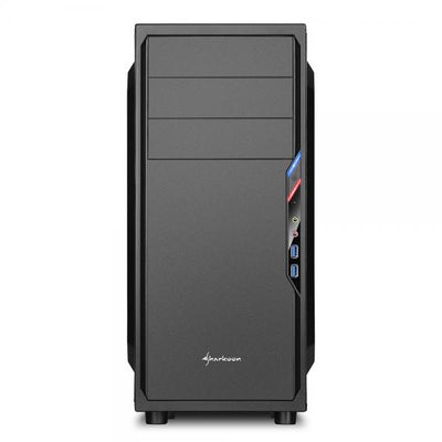 Case Sharkoon VS4-V - Atx, Micro/Mini Atx - Alimentatore NON presente - 2 porte USB 3.0 frontali, audio in/out - Nero