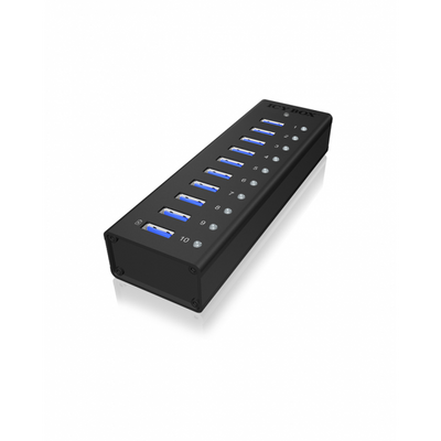 ICY BOX IB-AC6110 USB 3.2 Gen 1 [3.1 Gen 1] Type-B 5000 Mbit/s Nero (RaidSonic ICY BOX IB-AC6110 - hub - 10)