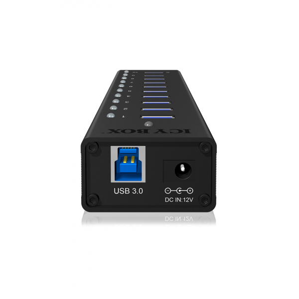 ICY BOX IB-AC6110 USB 3.2 Gen 1 [3.1 Gen 1] Type-B 5000 Mbit/s Nero (RaidSonic ICY BOX IB-AC6110 - hub - 10)