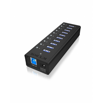 ICY BOX IB-AC6110 USB 3.2 Gen 1 [3.1 Gen 1] Type-B 5000 Mbit/s Nero (RaidSonic ICY BOX IB-AC6110 - hub - 10)