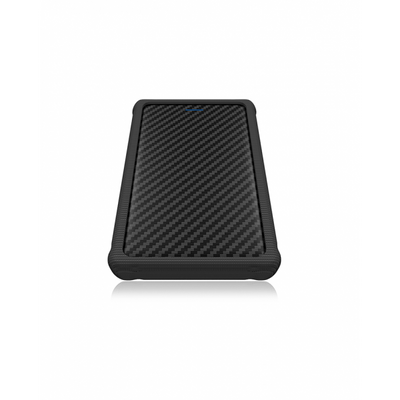 "ICY BOX Case Esterno per SSD/HDD 2-5"" a 1xUSB3.2 Gen1 Host- senza viti- protezione in silicone"