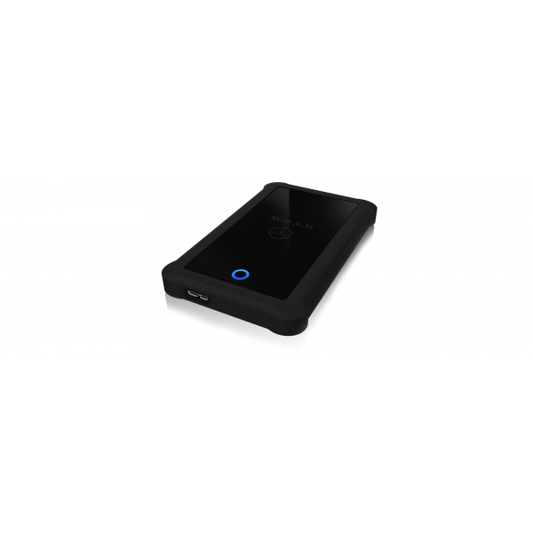 "ICY BOX Case Esterno per SSD/HDD 2-5"" a 1xUSB3.2 Gen1 Host- UASP- protezione in silicone"