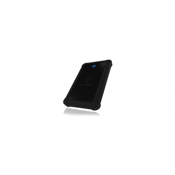 "ICY BOX Case Esterno per SSD/HDD 2-5"" a 1xUSB3.2 Gen1 Host- UASP- protezione in silicone"
