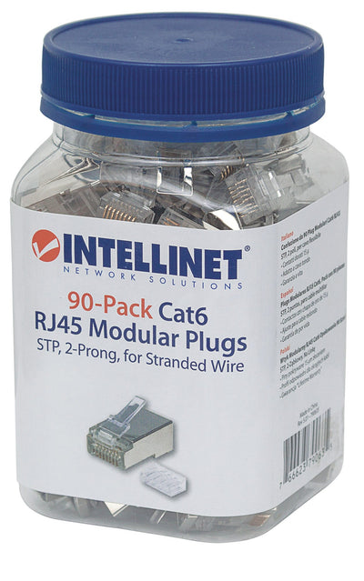 Confezione da 90 Plug Modulari Cat6 RJ45 STP