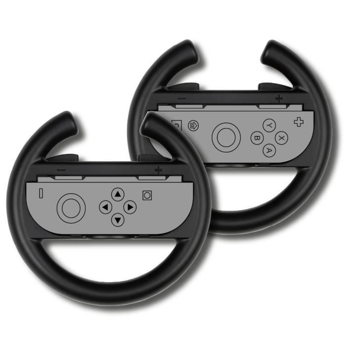Coppia di volanti - KONIX - Per controller Joy-Con Nintendo Switch 2 - Nero