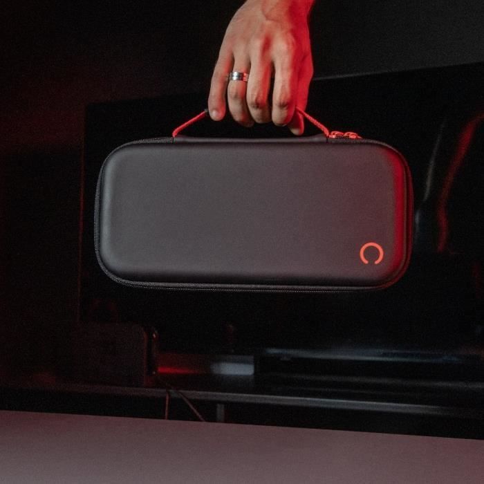 Custodia protettiva e di trasporto - KONIX - Console Nintendo Switch 2 - Rete porta accessori - 8 scomparti per giochi - Nero