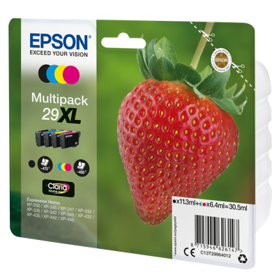 Confezione multipla Epson 29XL - Confezione da 4 - XL - Nero, Giallo, Ciano, Magenta