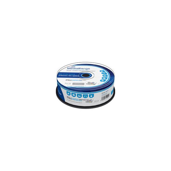 MediaRange MR510 disco vergine Blu-Ray BD-R DL 50 GB 25 pz (MediaRange - BD-R x 25 - 50 GB - lagri)