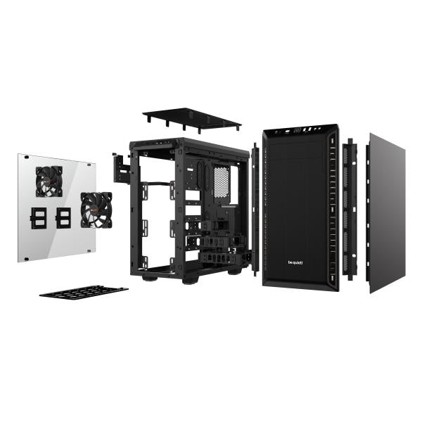 BE QUIET! CASE ATX PURE BASE 600 WINDOW, 7 HDD SLOT, 2XUSB3.0, 1XAUDIO I/O, BLACK