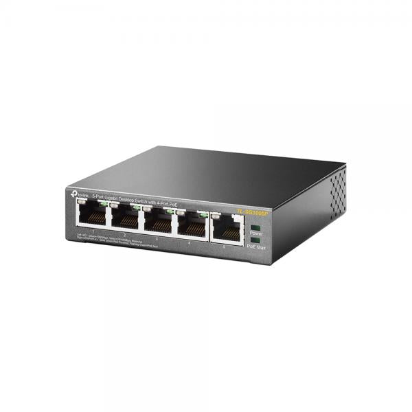 TP-LINK TL-SG1005P - SWITCH DESKTOP 5 PORTE GIGABIT - 4 POE