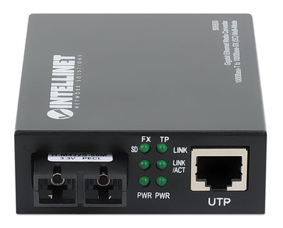 Convertitore RJ45 - Fibra SC GigaBit