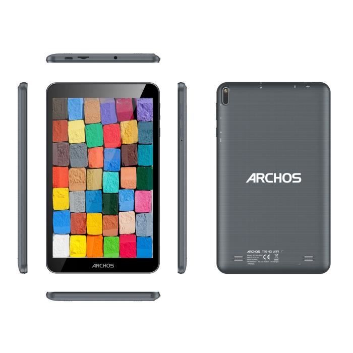 ARCHOS - T80 HD Wifi 3+64 - schermo HD 8 - Android 14 - 3GB RAM - storage 64 GB - Nero
