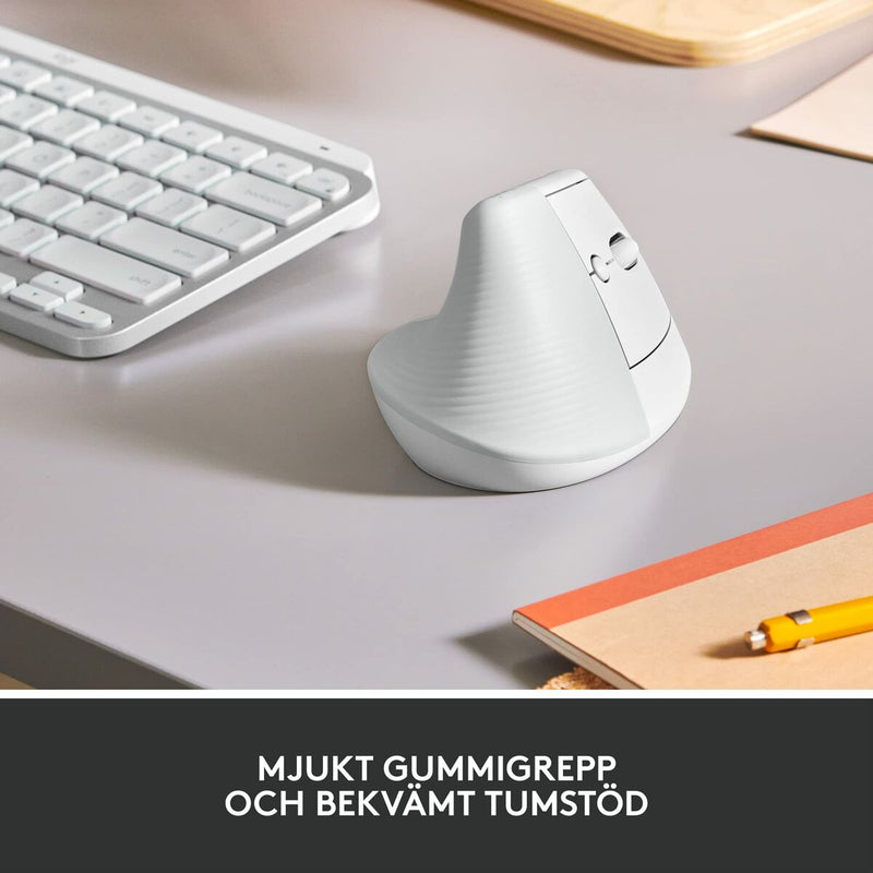 Mouse Bluetooth Wireless Logitech 910-006475 Bianco 4000 dpi