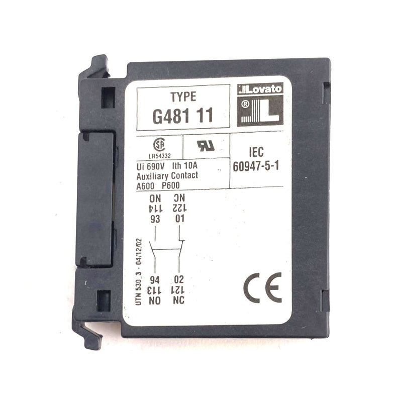 Contatto Ausiliario 1NA+1NC Attacco Laterale Serie BF