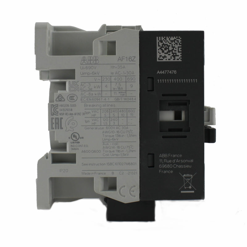 Contattore 3p 9A 24-60V DC per plc Abb