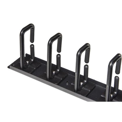 COPPIA PASSACAVI VERTICALI LINK LKORG1UV 1U CM ALTEZZA 86,5 NERO