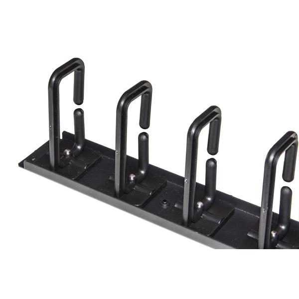 COPPIA PASSACAVI VERTICALI LINK LKORG1UV 1U CM ALTEZZA 86,5 NERO