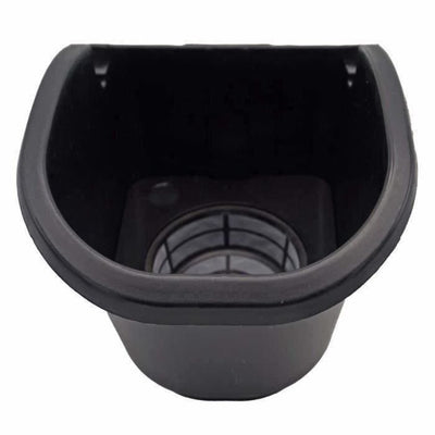 Fioriera da parete - Kit da parete composto da supporto a muro e 4 vasi (1 L) - Nero - Dim H 15 x L 60 cm - NATURA