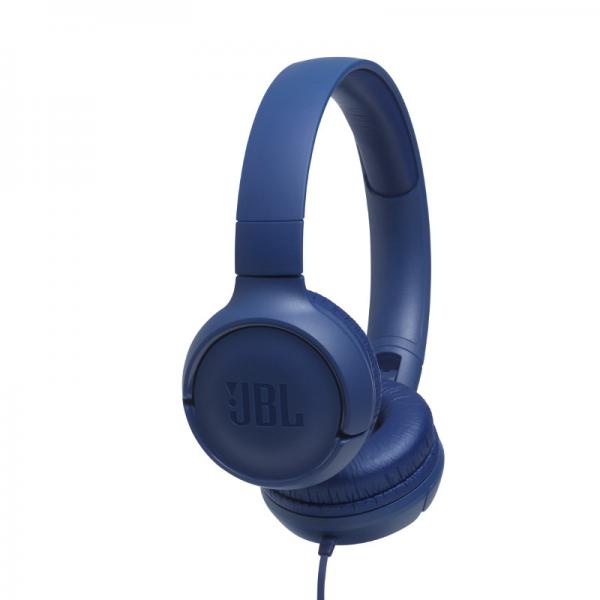 Cuffie Jbl Tune 500 - Cuffie SuprA-Aurali Con Cavo Con Microfono - Colore Blu