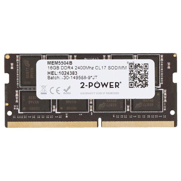2-Power 2P-KCP424SD8/16 memoria 16 GB 1 x 16 GB DDR4 (16GB DDR4 2400MHz CL17 SODIMM)