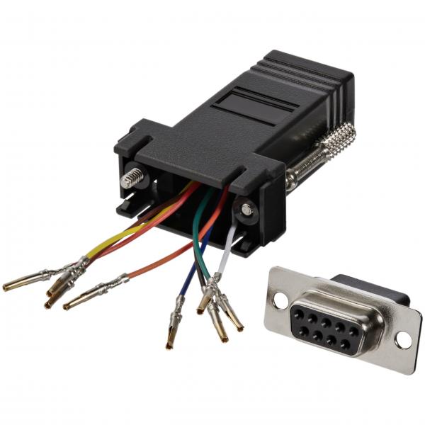 DB9 TO RJ45 MODULAR ADAPTER