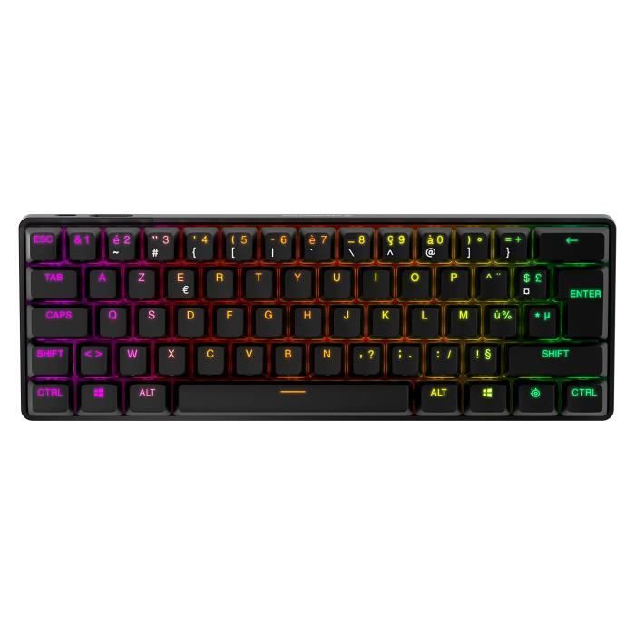 Tastiera da gioco - AZERTY - STEELSERIES - Apex Pro Mini Wireless FR - Senza tastierino numerico - Retroilluminata - Nera