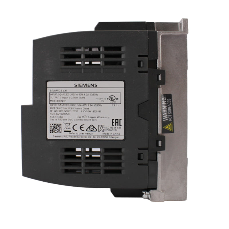 Convertitore di Frequenza V20 0,37kW, 200-240V con Modbus RTU