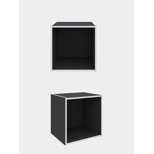 CUBO MENSOLA DA PARETE MURO CM.35X35X29 MODERNO SCANDI UFFICIO CAMERA